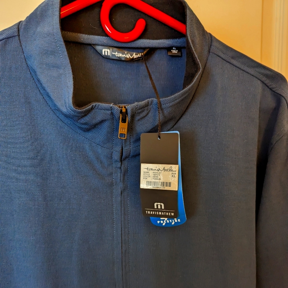 Travis Mathew Full Zip Ridgeley Jacket sz XL Brand New Never Worn